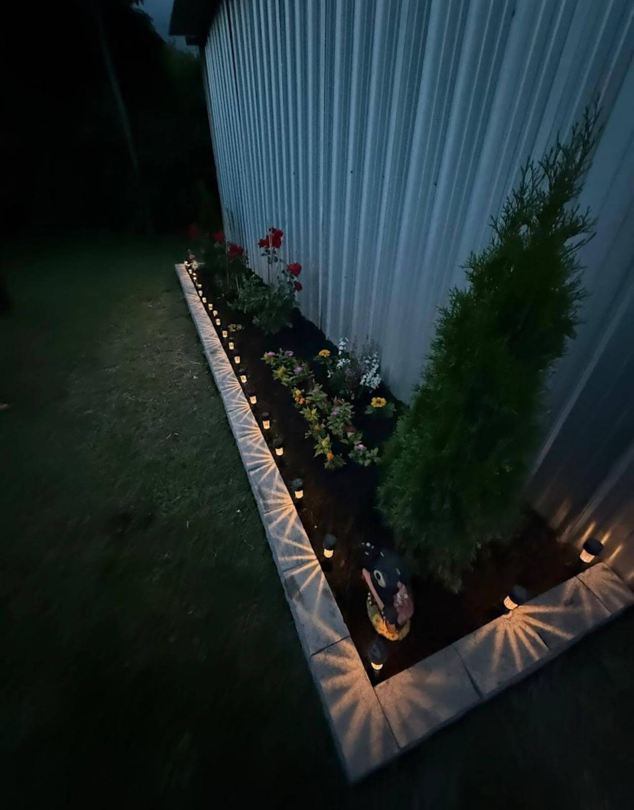 Landscape lighting installation